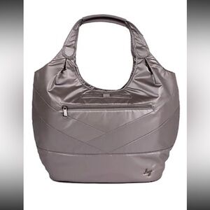 Lug Gondola SE Metallic Pearl Pewter Travel Bag Tote Purse